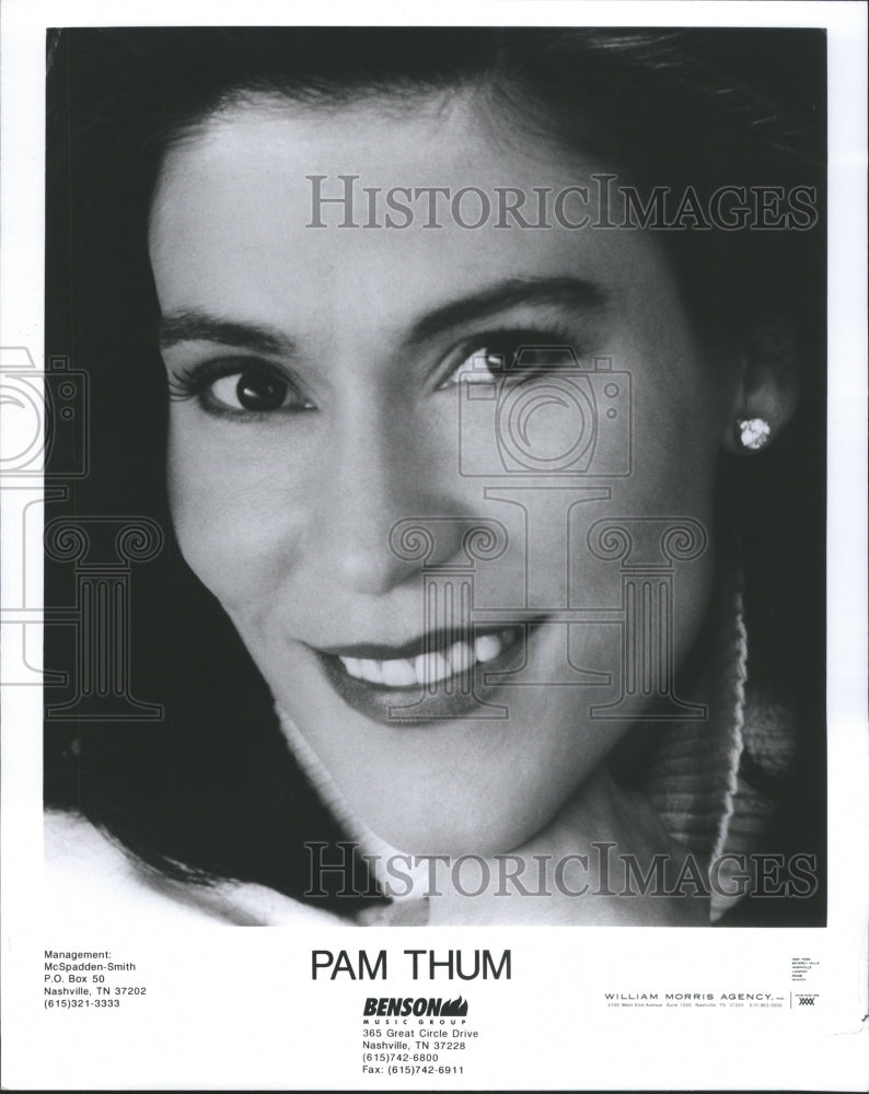 1994 Press Photo Benson programs Pam Thum Singer