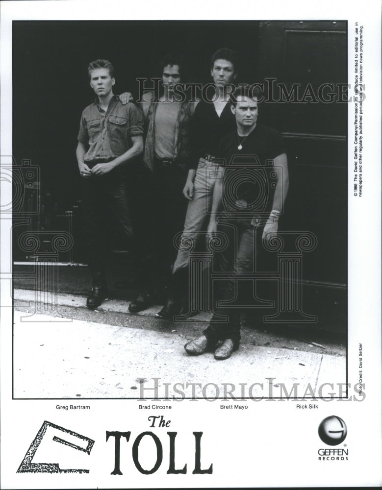 1989 Press Photo Toll Greg Bartram Brad Circone Band