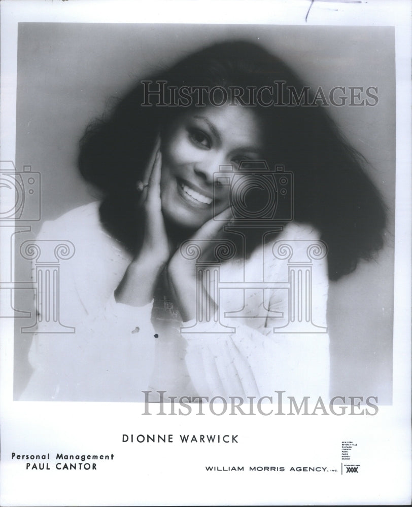 1988 Press Photo Dionne Warwick Top Charts Rock Era