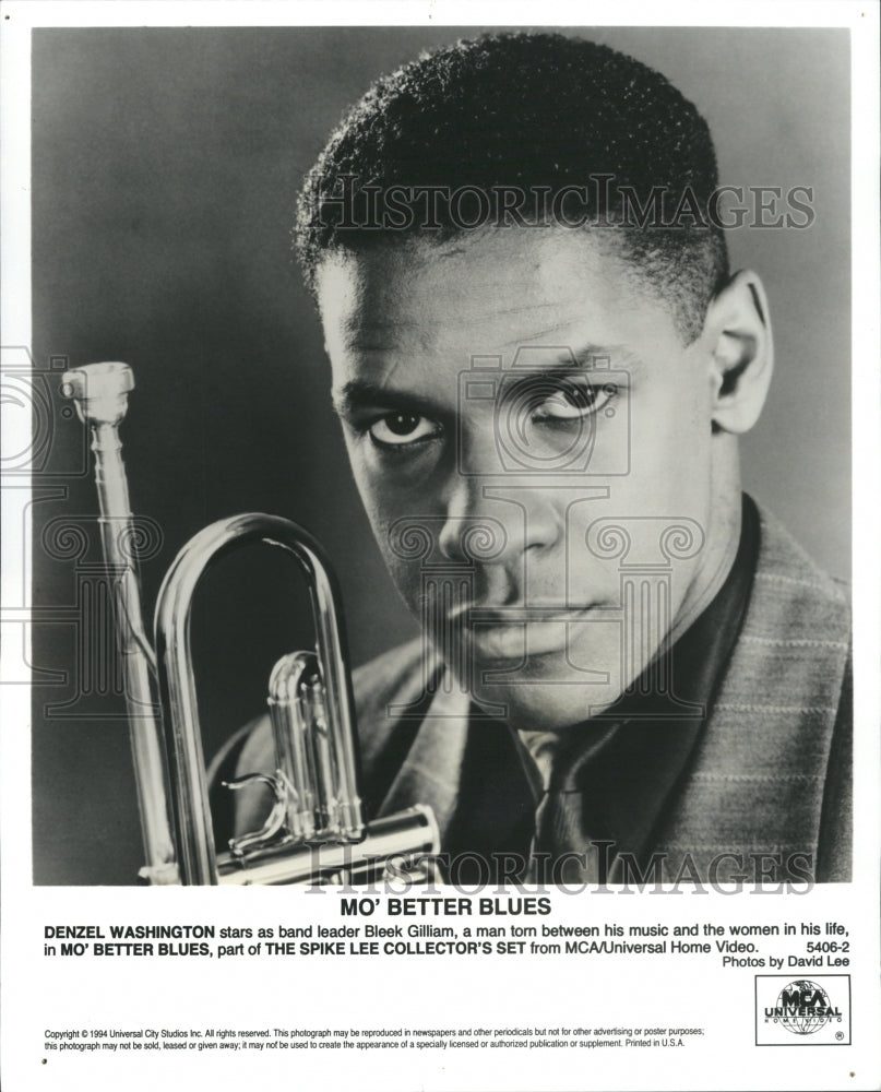 1998 Press Photo Denzel Washington Bleek Gilliam