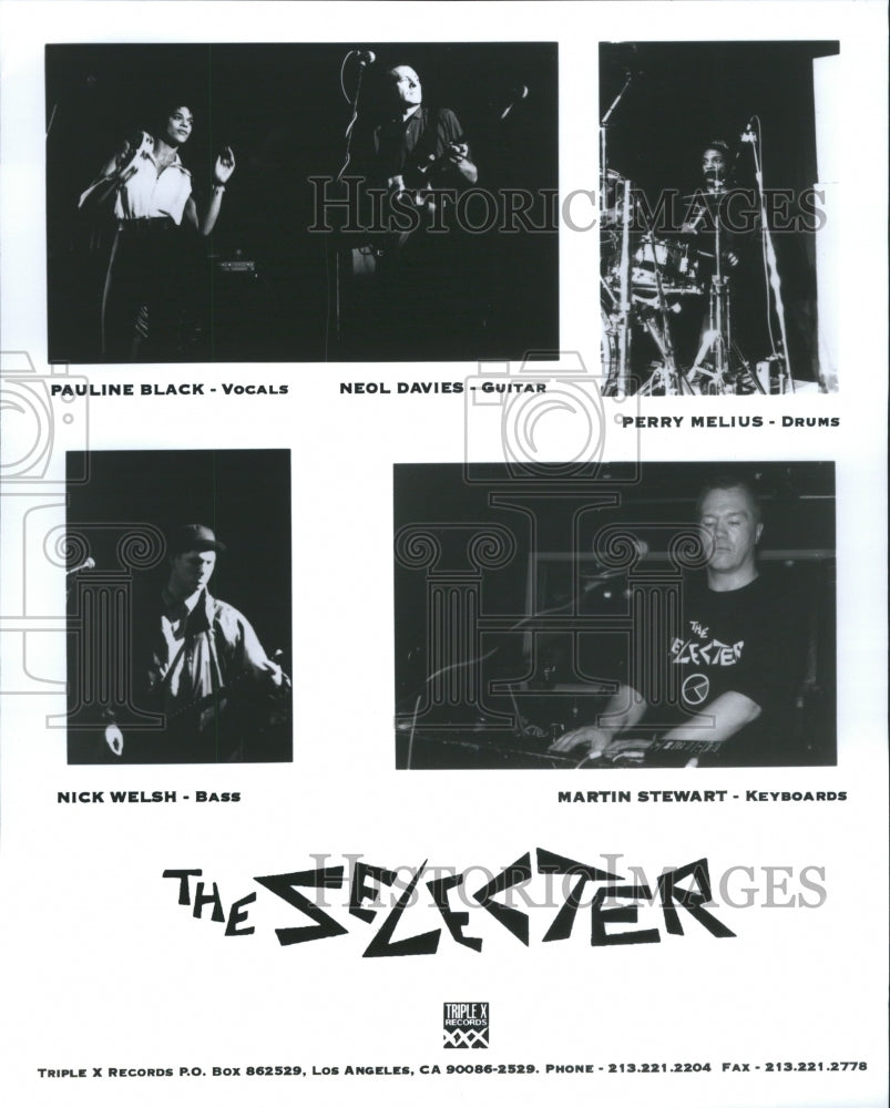 1993 Press Photo Band The Selecter Triple X Records