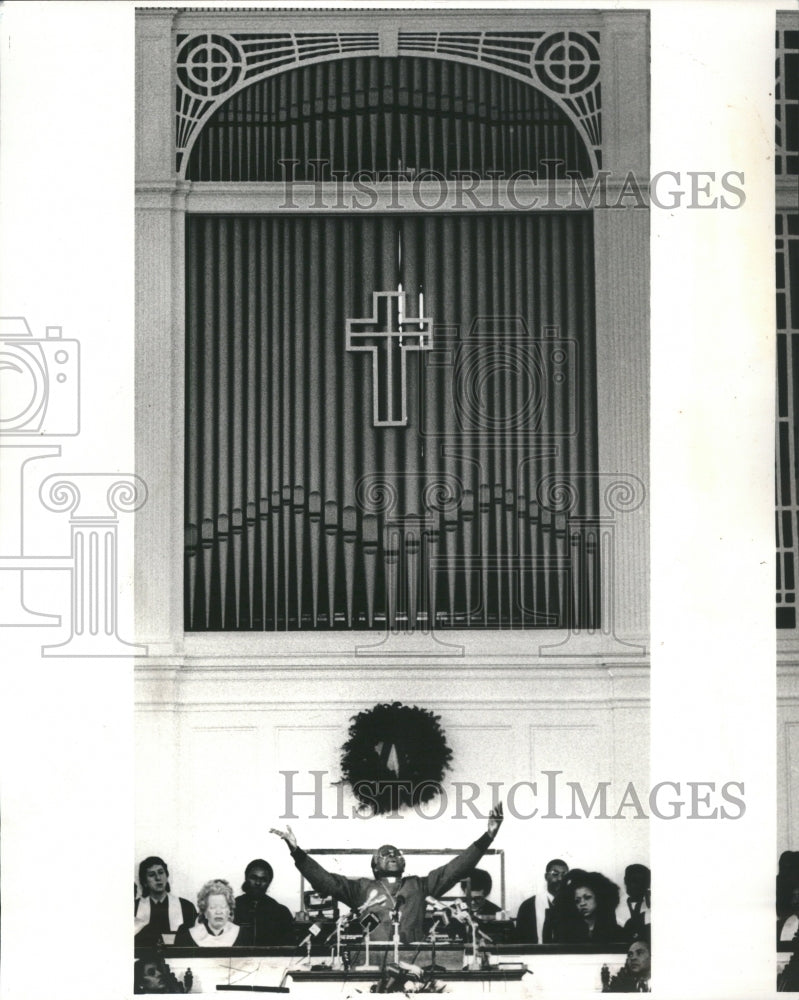 1986 Press Photo Desmond Tutu Bishop Connecticut