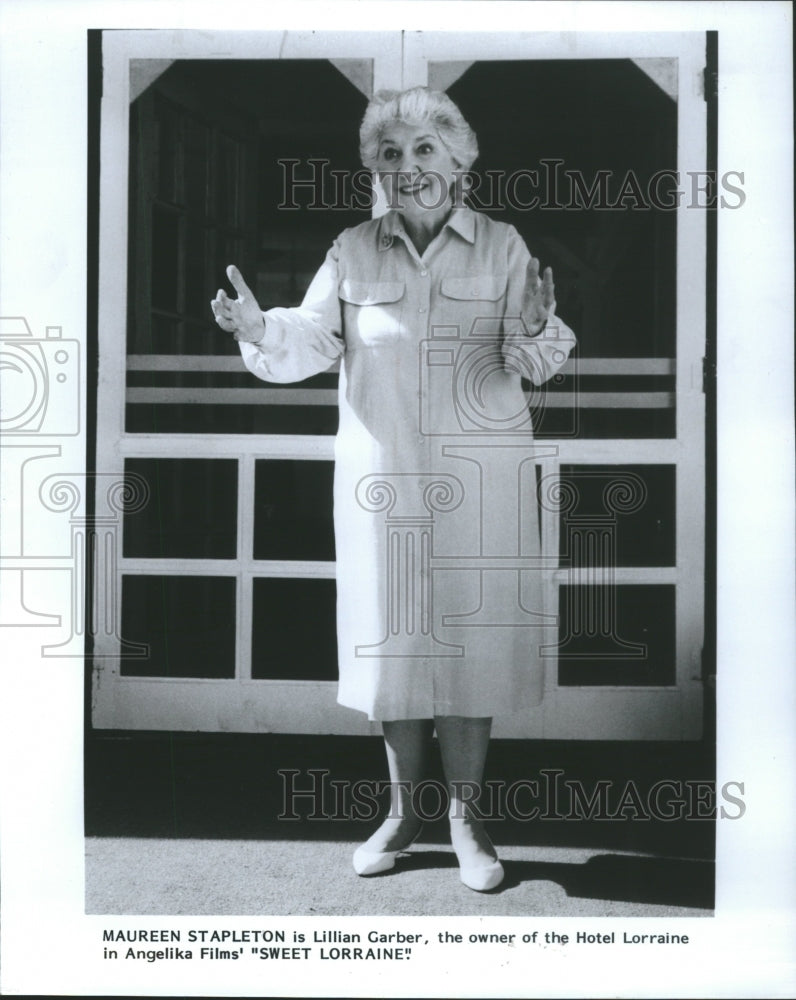 1987 Press Photo Maureen Stapleton