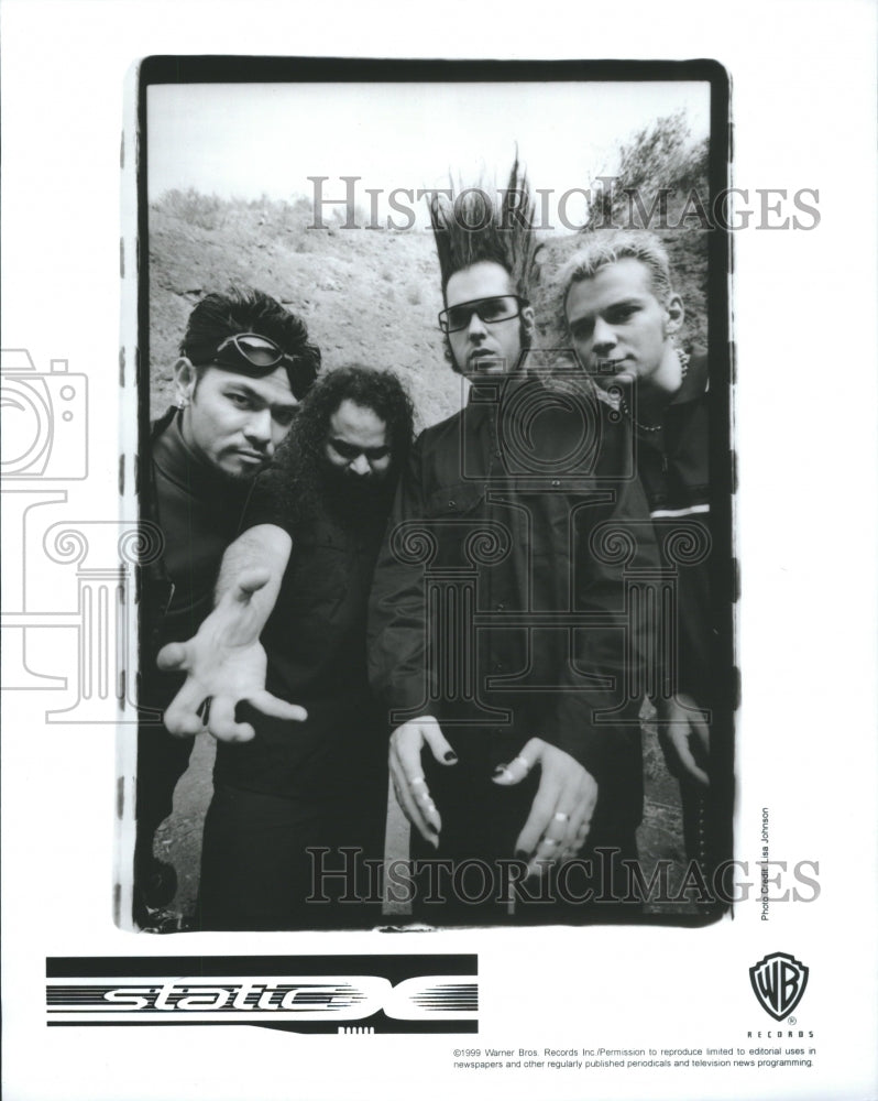 1990s Static- X Music Band Press Photo