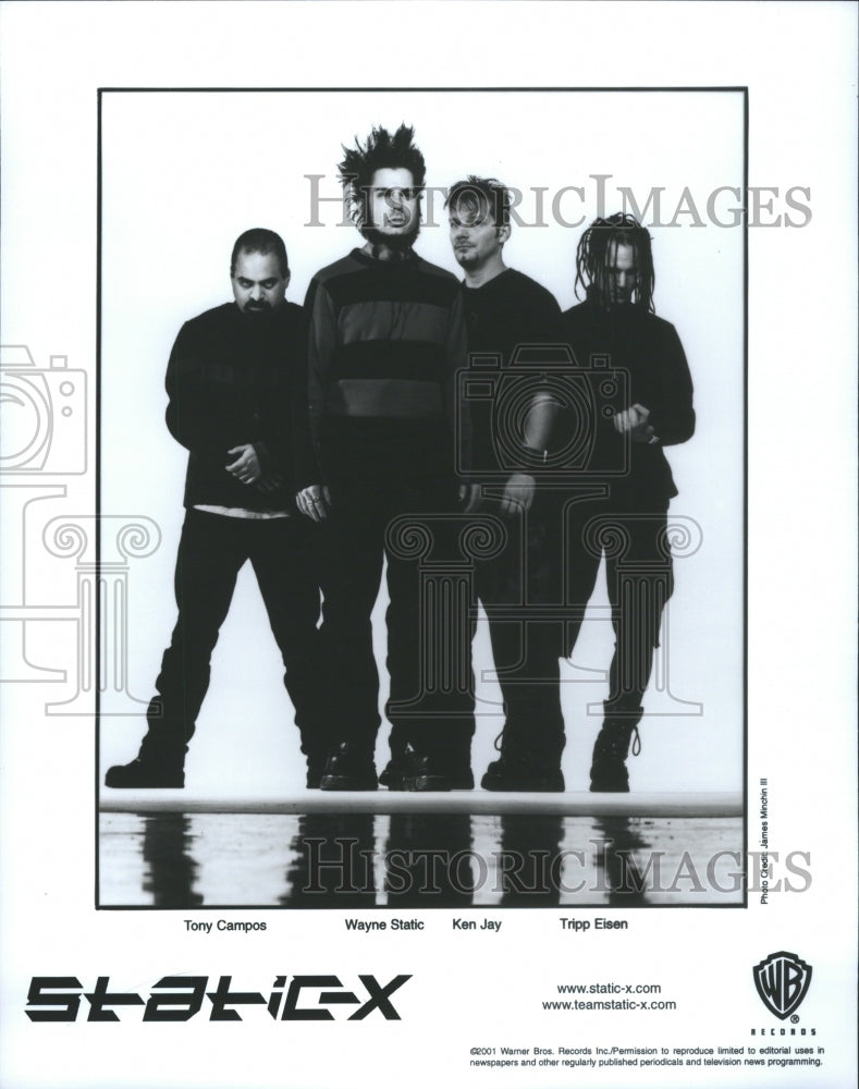 1990&#39;s Press Photo Static-X