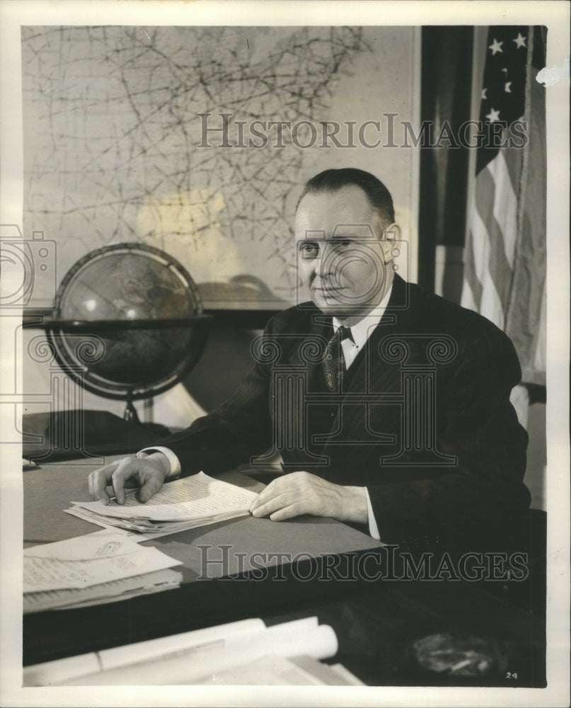 1943 Press Photo Charles I Stanton Civil Aeronautics