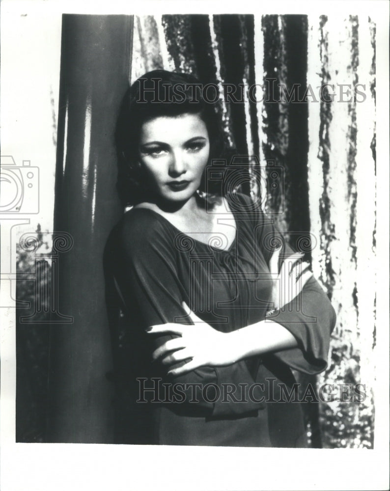 1986 Press Photo Former Actress Gene Tierney