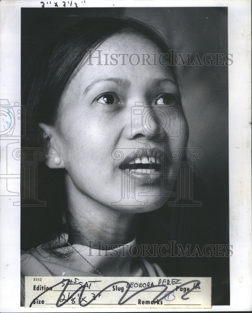 1977 Press Photo Leonora Perez Nurse Murders Hospitals