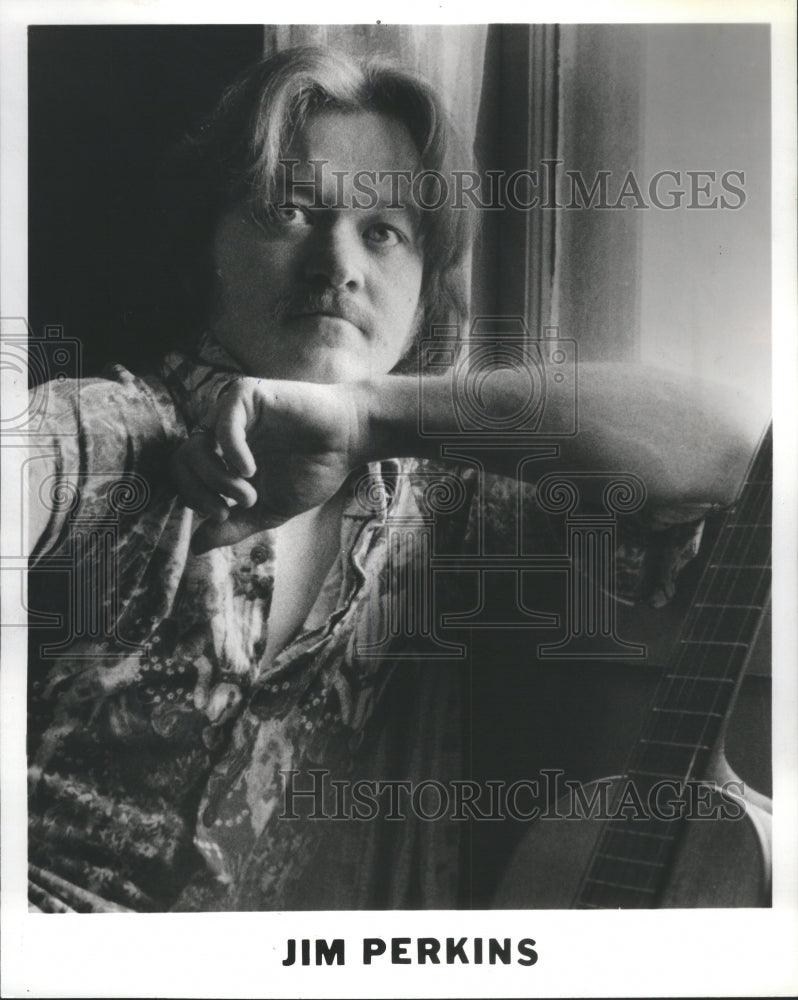 1980 Press Photo Jim Perkins Musician