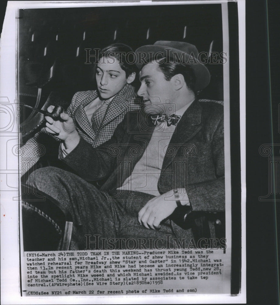 1958 Press Photo MIke Todd