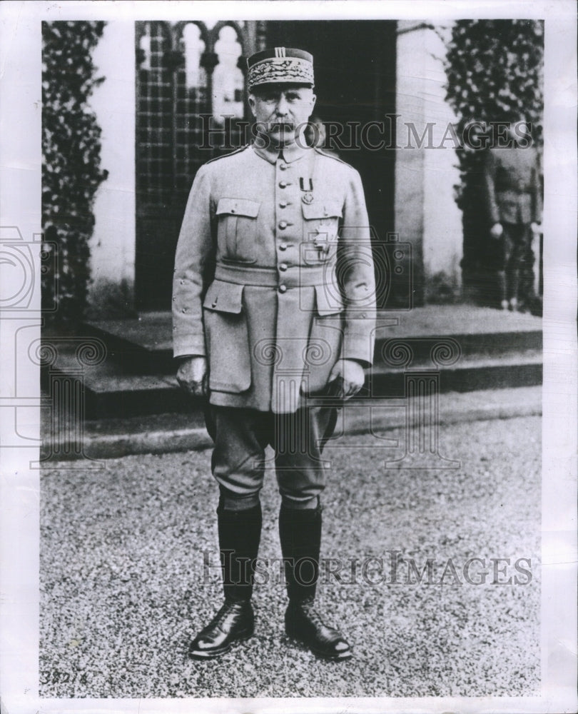 1963 Press Photo Henri Petain General Army French