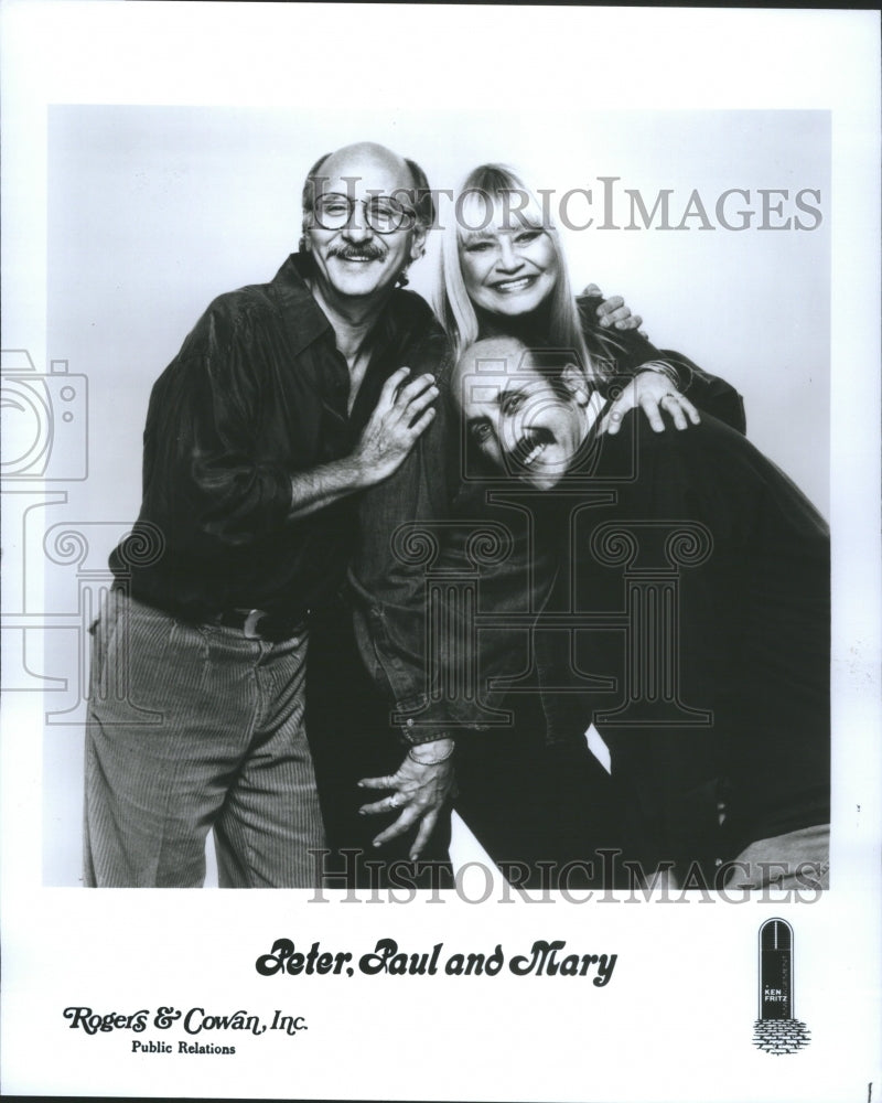 1991 Press Photo Peter,Paul,&amp;Mary at Meadow Brooks Fest