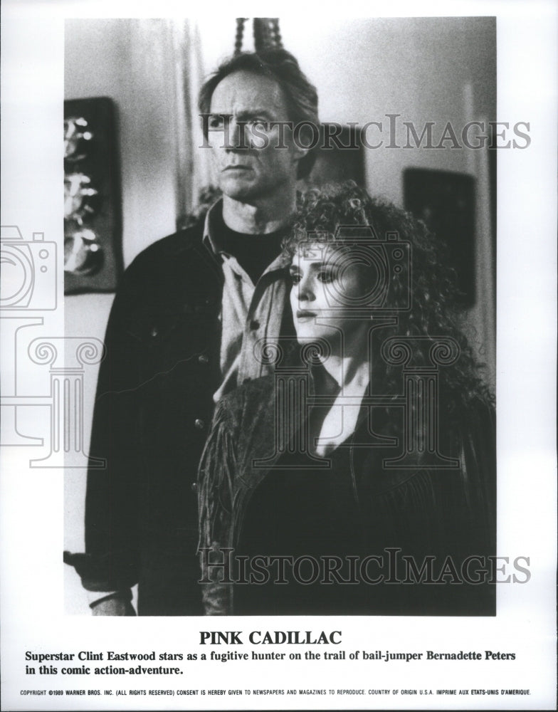 1992 Press Photo Pink Cadillac Clint Eastwood Peters