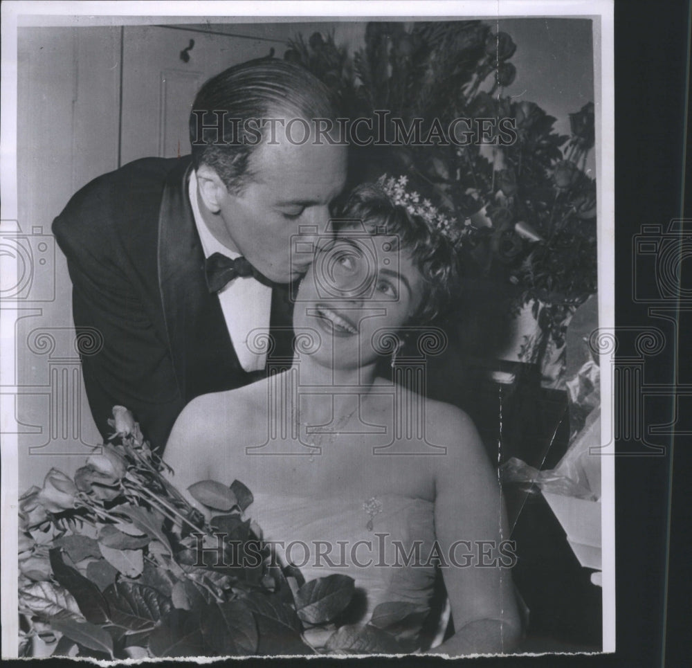 1955 Press Photo Roberta Peters with husband