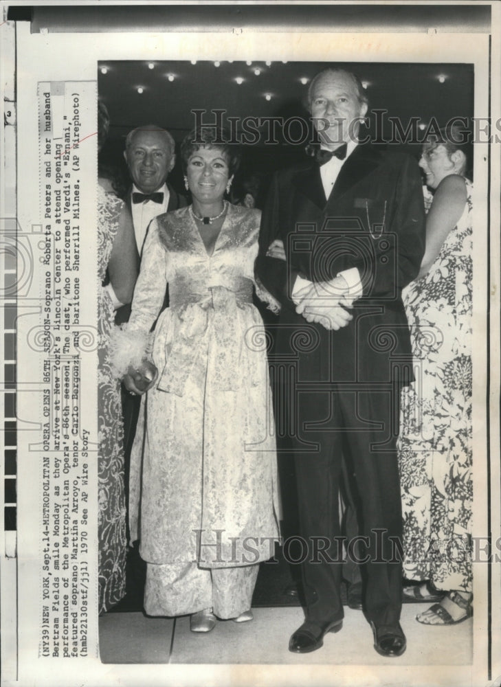 1970 Press Photo Soprano Robert Peter Singer Bertram