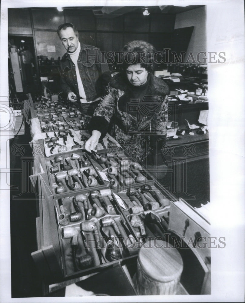 1975 Press Photo Mr Mrs Jan Orlan Royal Elaine Khoubess