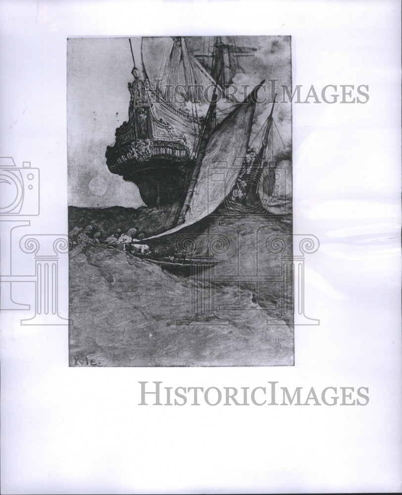 1956 Press Photo Pirates Also Illustrated Haward Pyle