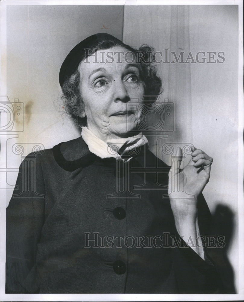 1960 Press Photo ZaSu Pitts American Actress Comedian