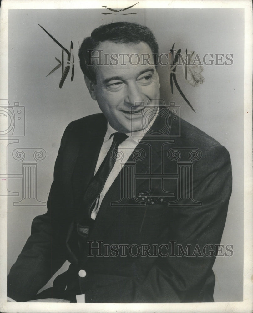 1964 Press Photo Victor Borge Danish Comedian Pianist