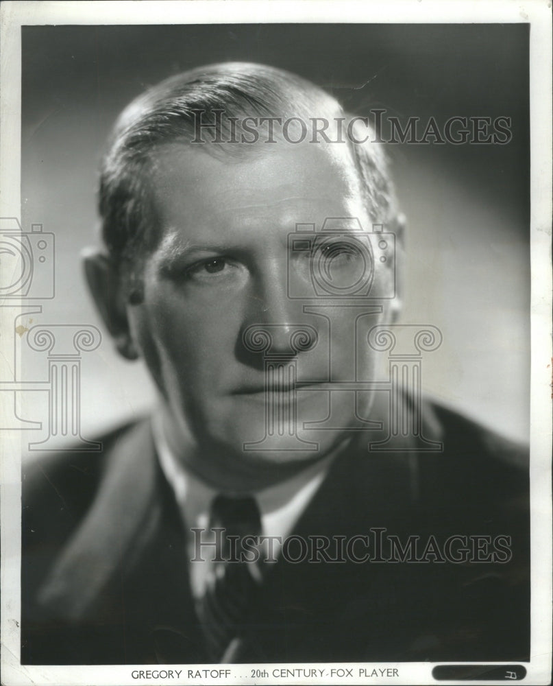 1941 Press Photo Actor Gregory Ratoff, close-up