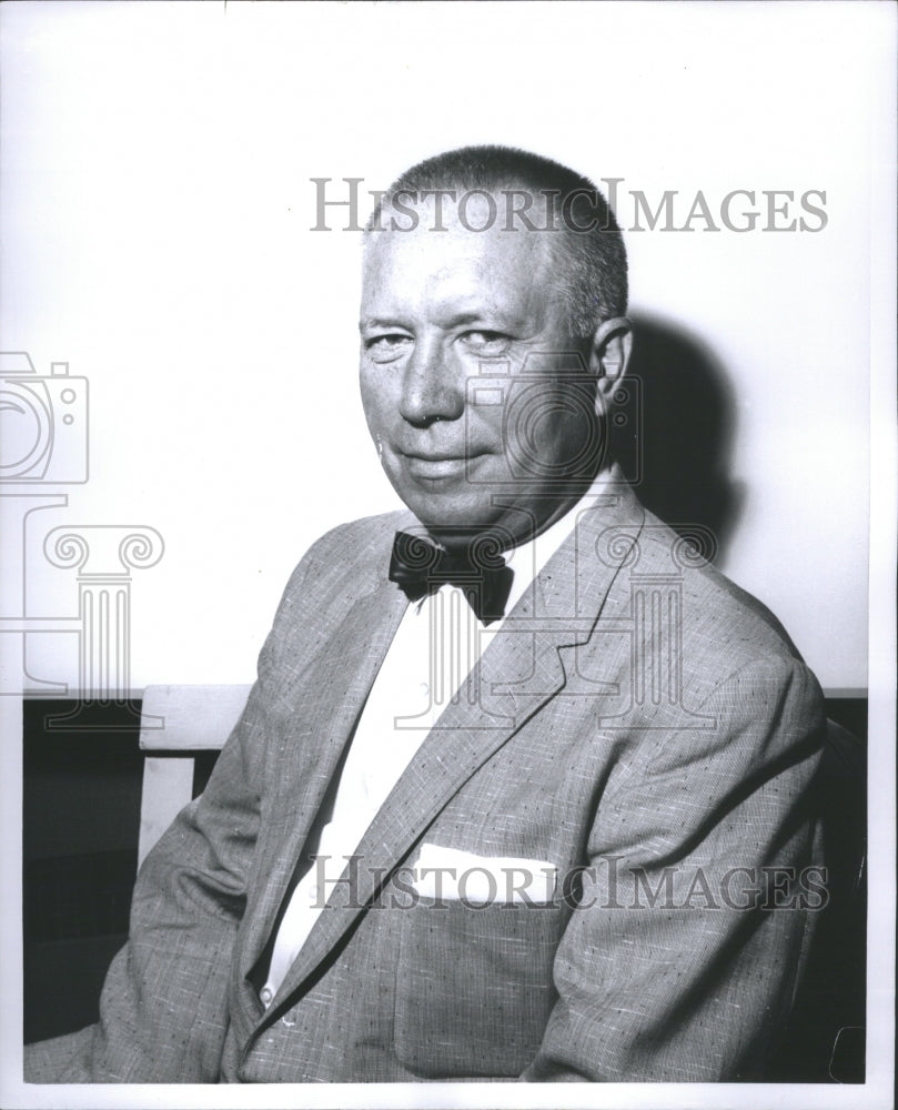 1961 Press Photo Carl Rasmussen, Detroit&#39;s Arsonal