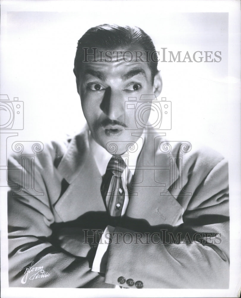 1952 Press Photo Comedy Star Grankie Rapp Gay Haven