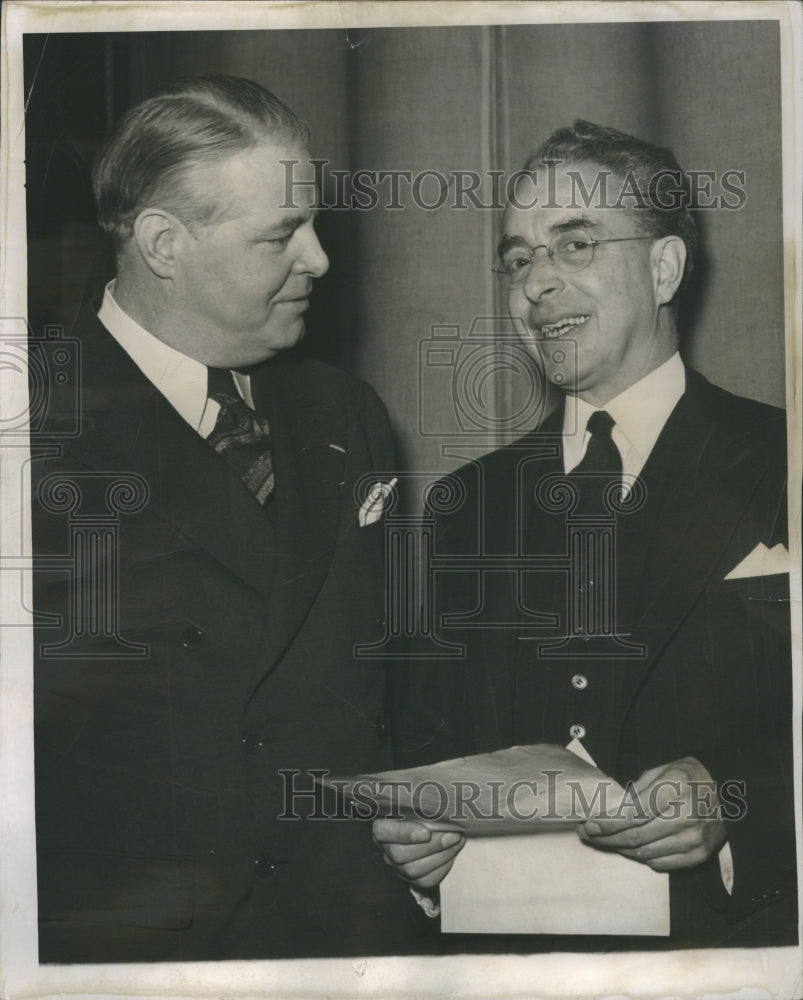 1941 Press Photo Judge MaAllister and Raymond Starr