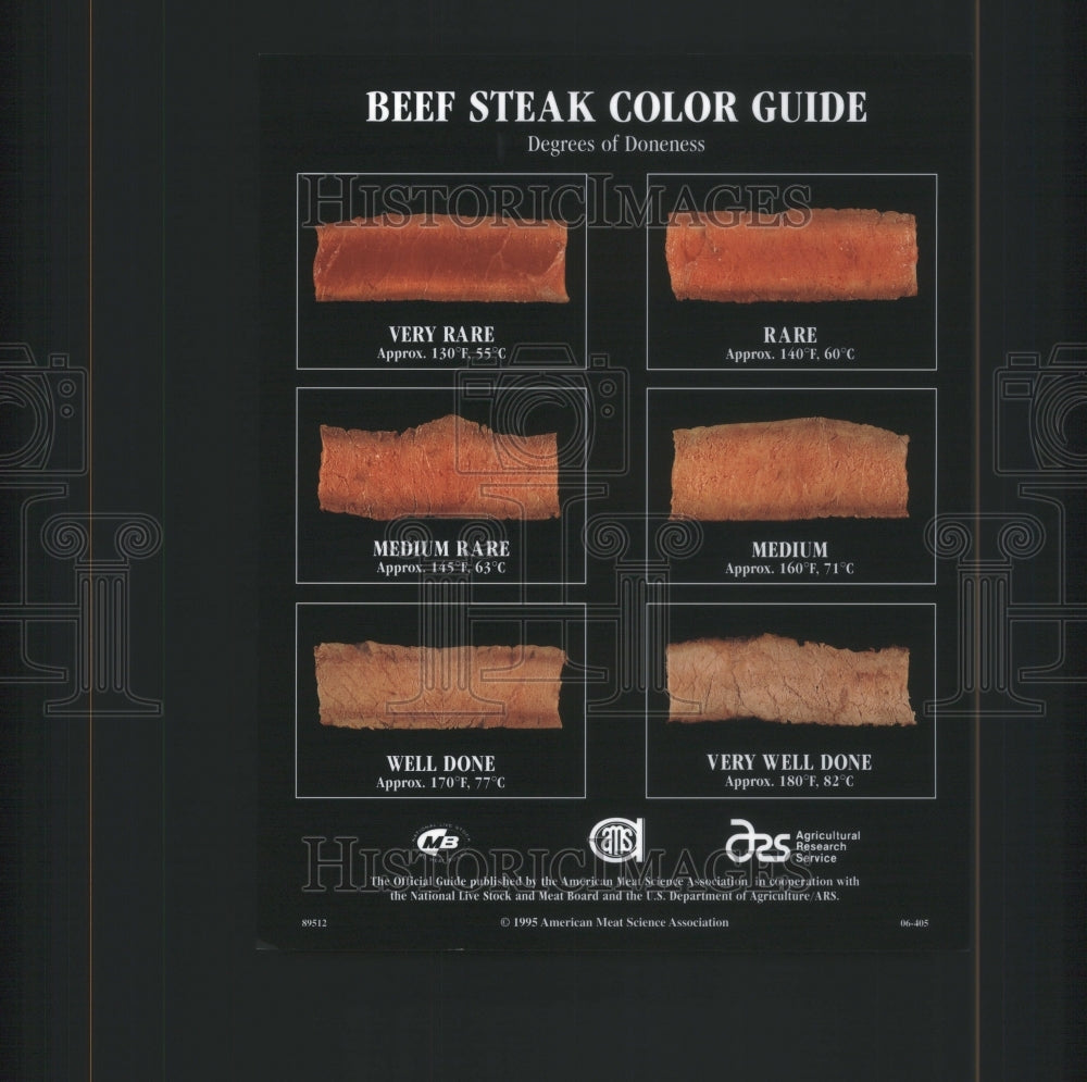 1996 Press Photo Steak Cut Meat Muscle Fibres