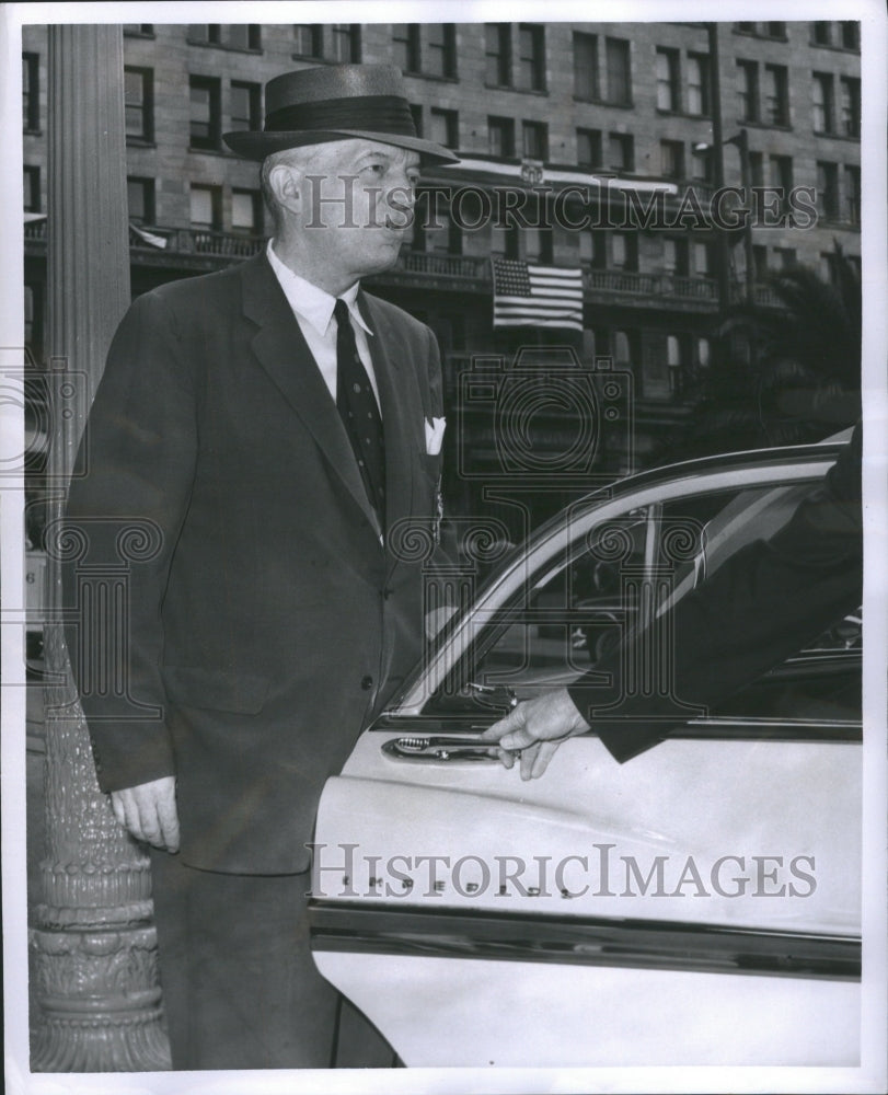 1956 Press Photo Harold Edward Stassen Presidnet