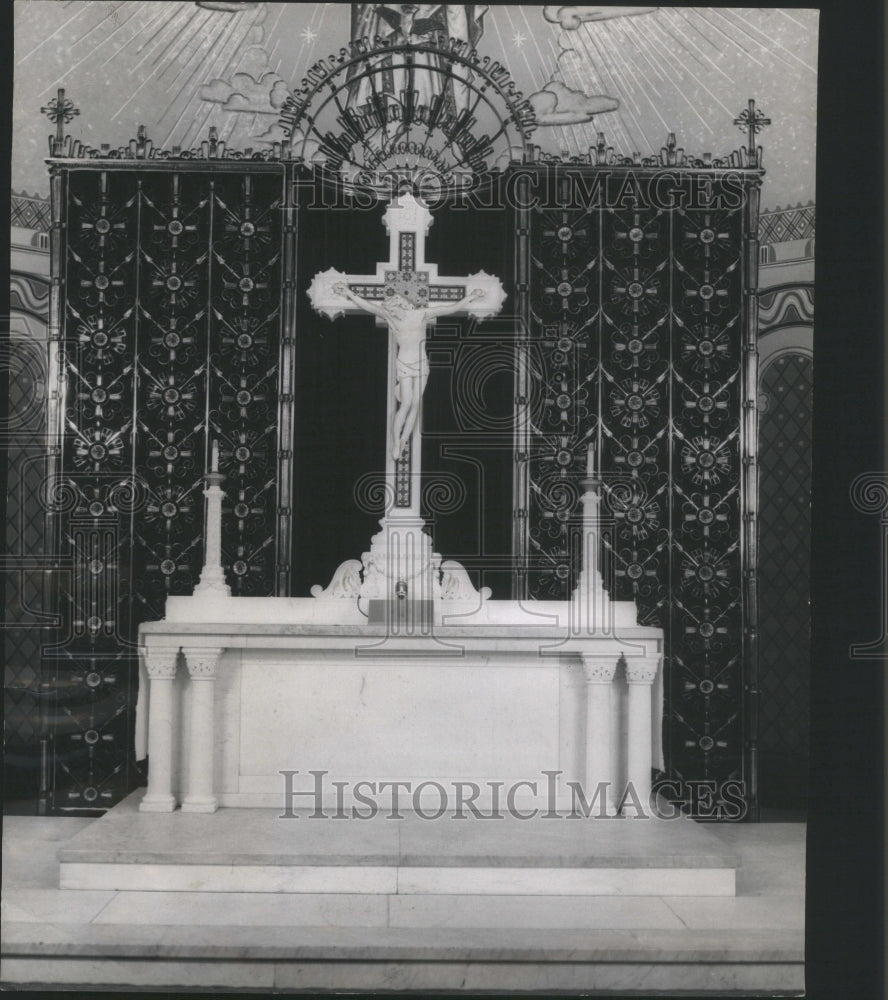 1954 Press Photo St John Lutheran Church Forest Park