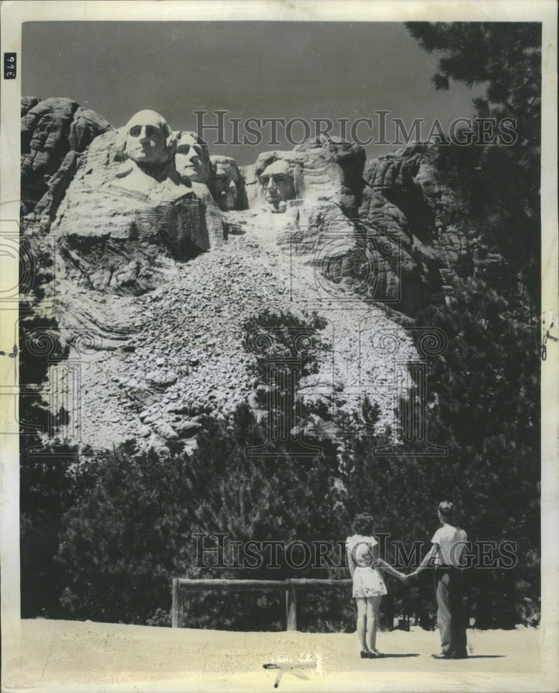 1951 Press Photo Mt. Rushmore