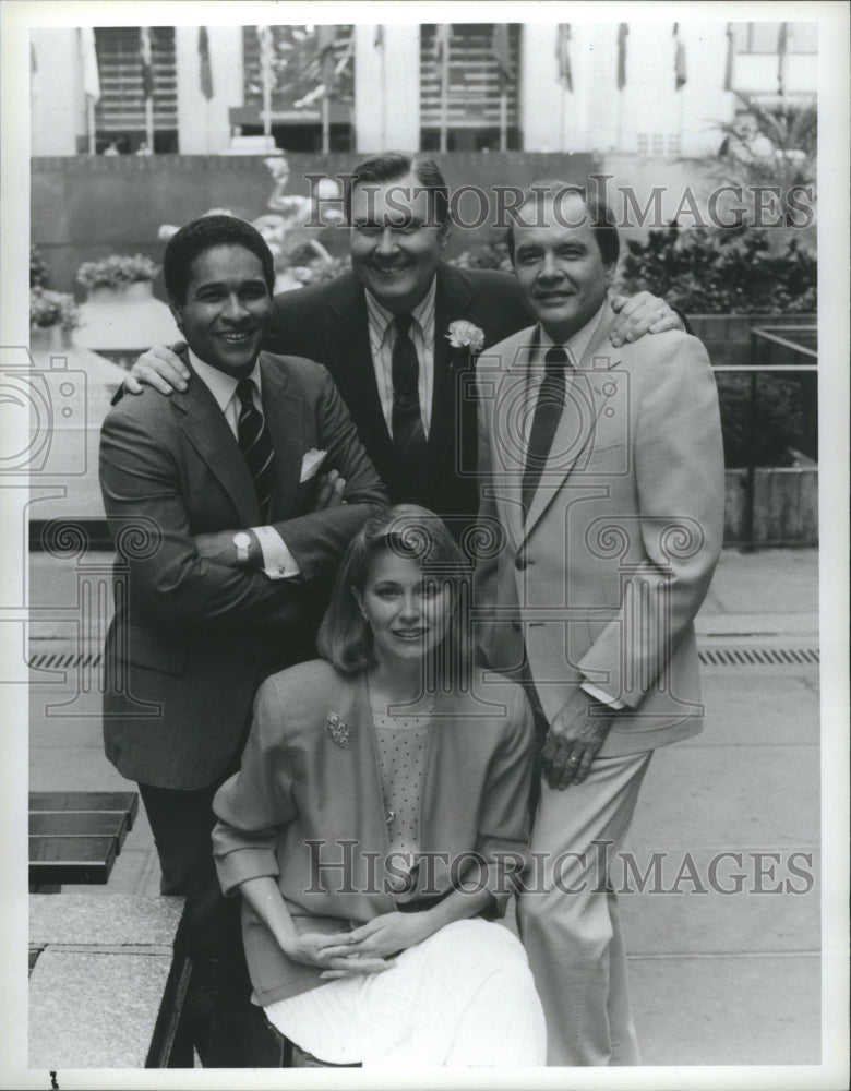 1985 Press Photo Prime Time NBC Bryant Gumbel Jane