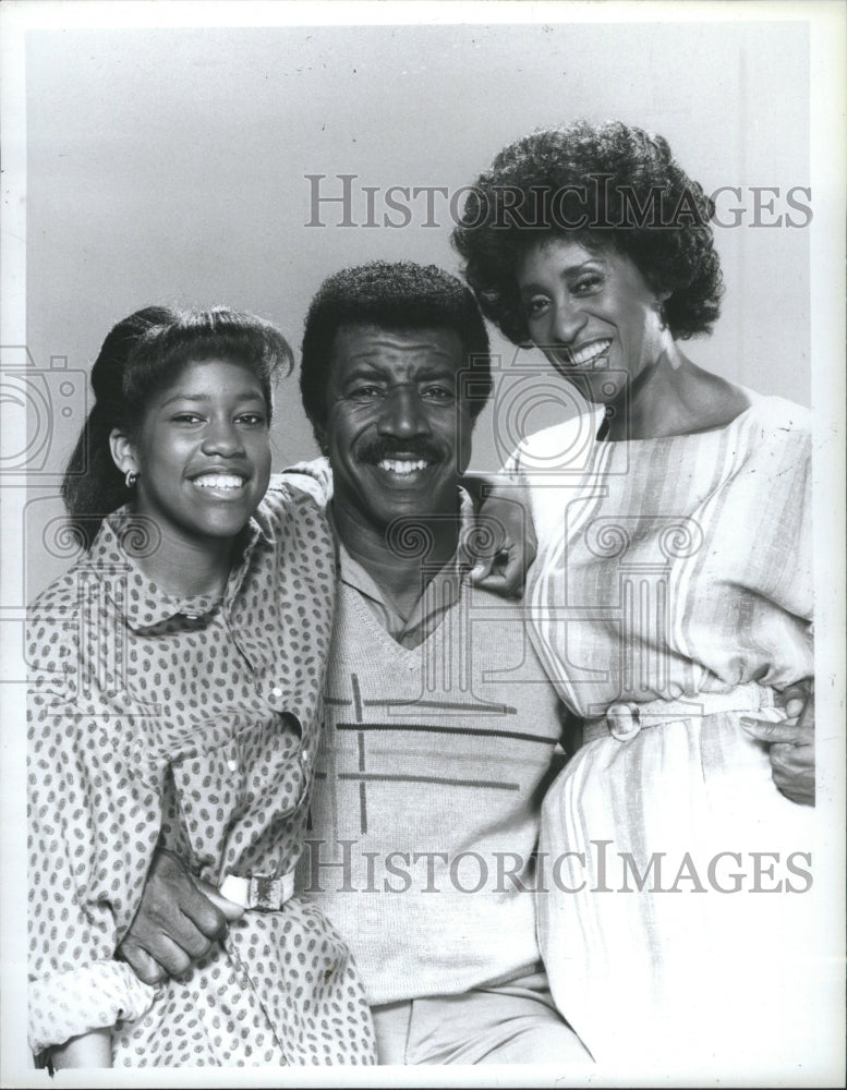 1985 Press Photo Hal Williams Marla Gibbs Regina King