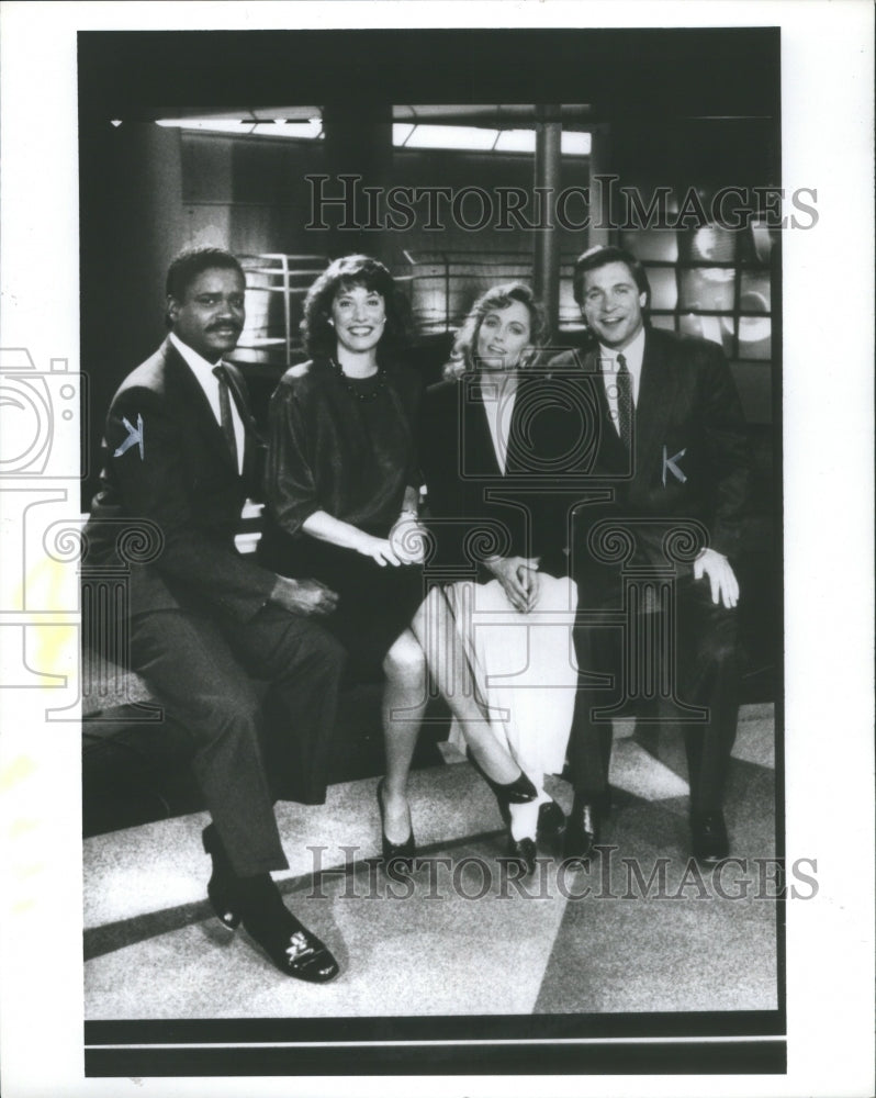 1988 Press Photo TELEVISION SHOW ANCHORS