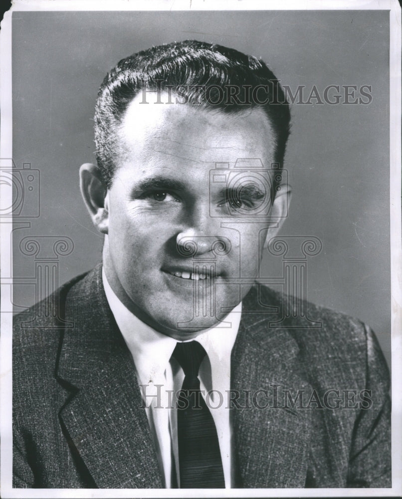 1961 Press Photo Rantton Temby TV Announcer