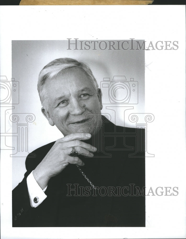 1991 Press Photo Arch Bishop Adam Maida