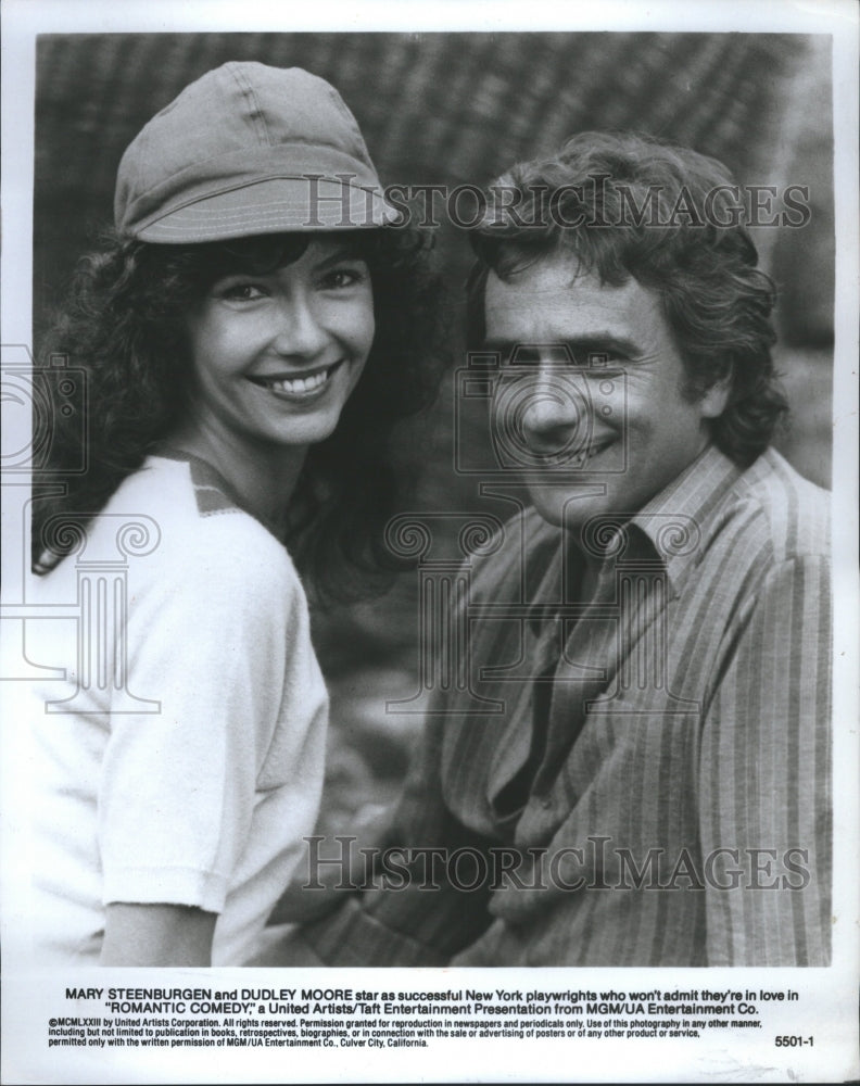 Press Photo Mary Steenburgen Dudley Moore Playwrights