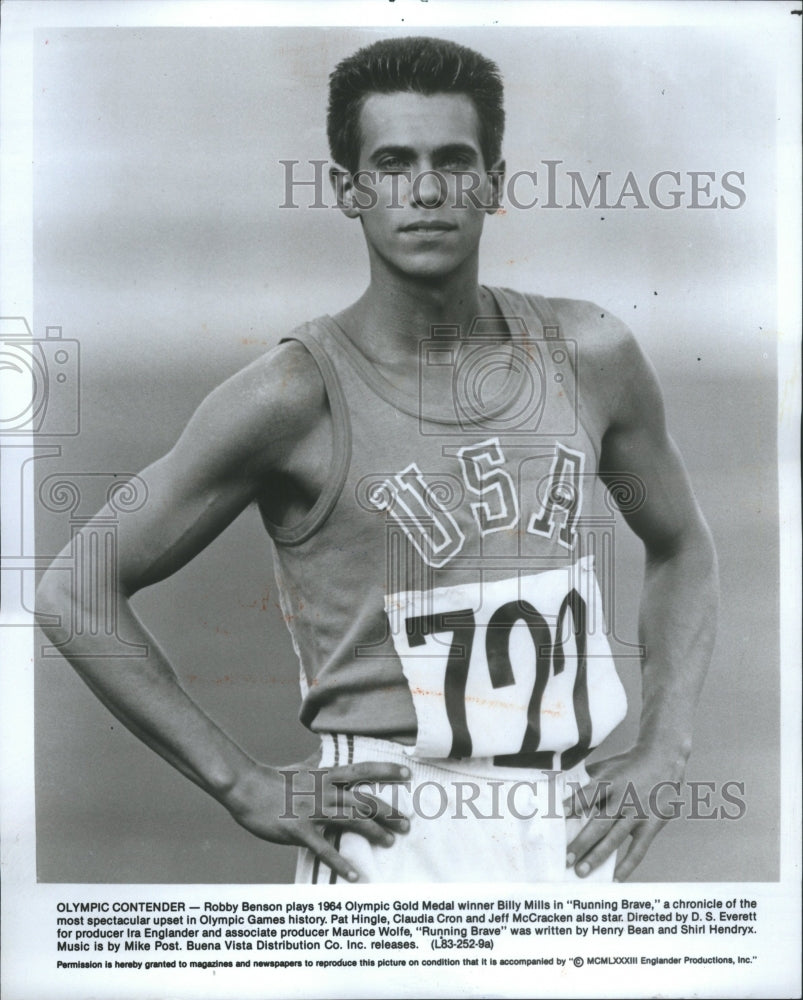 1983 Press Photo Olympic Contender Robby Benson Winner