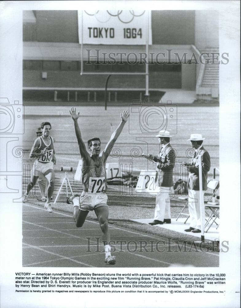 1983 Press Photo American Runner Billy Mills Tokyo Game