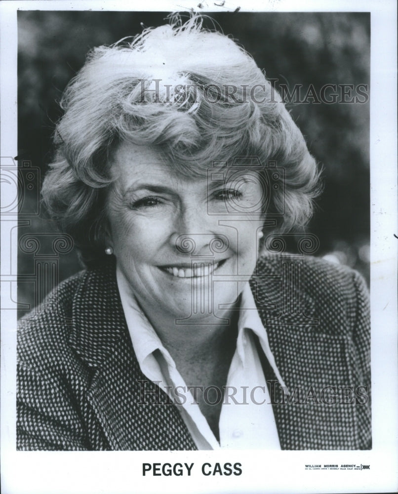 1980 Press Photo Mary Margaret Peggy Cass Actress Ameri