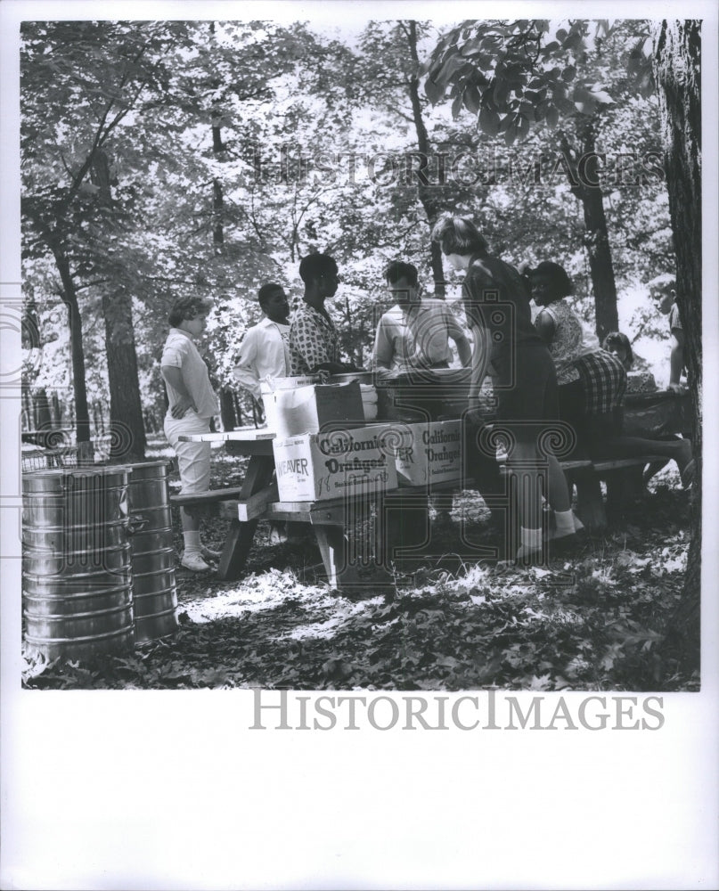 1960 Press Photo Camps in Michigan