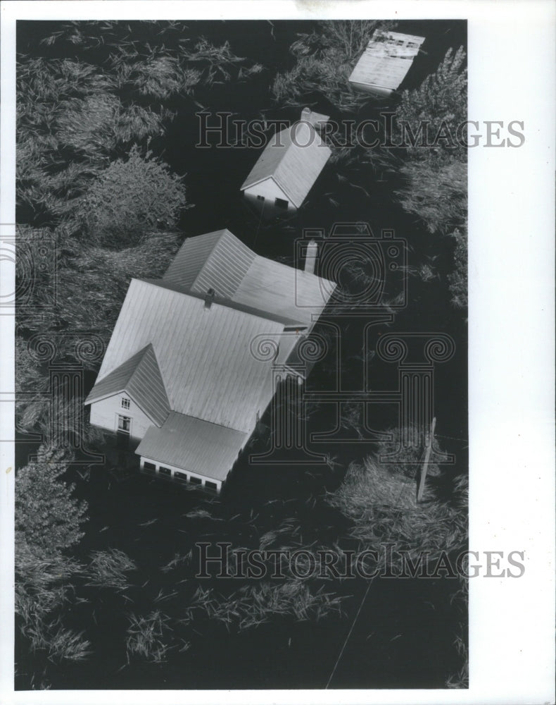 1993 Press Photo Floods : Mississippi River