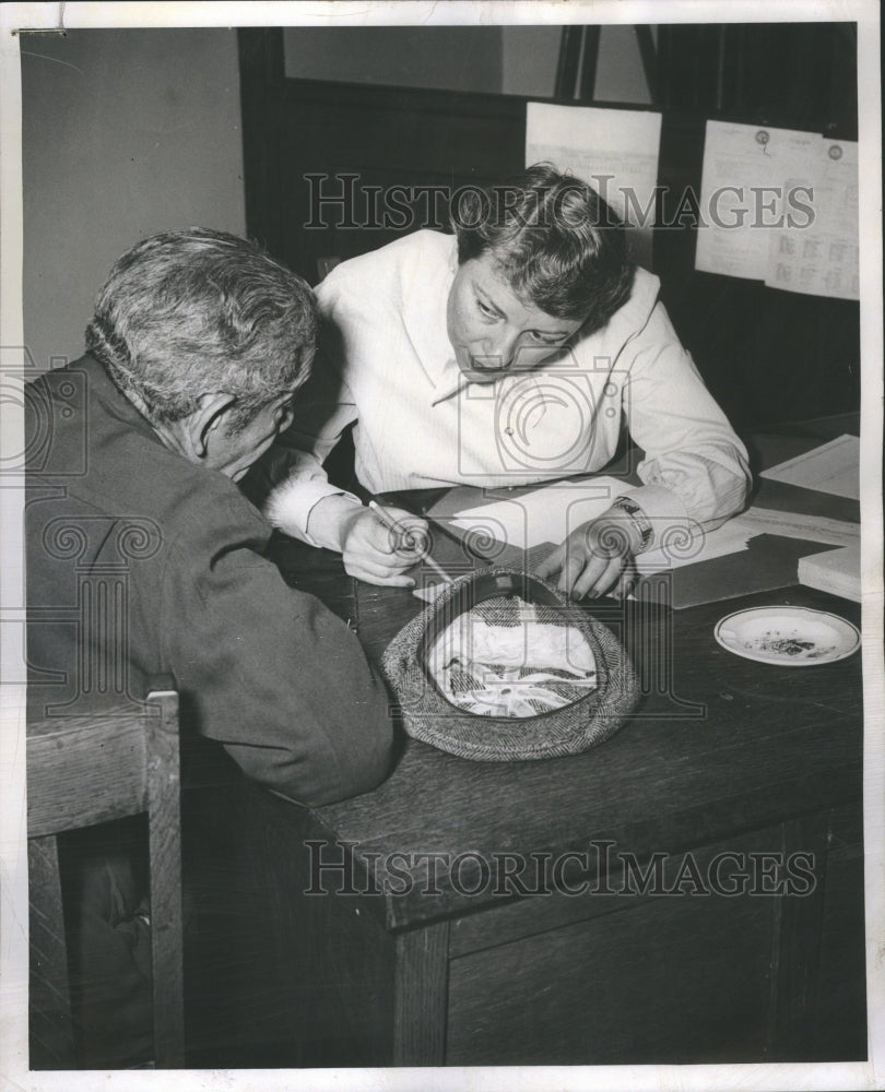 1956 Press Photo Cook County Welfare Office