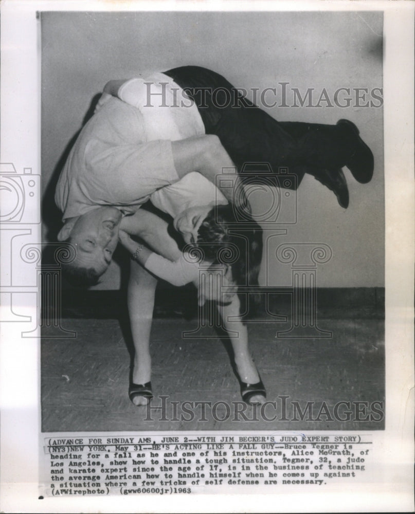 1963 Press Photo Los Angles Show Alice McGrath Bruce