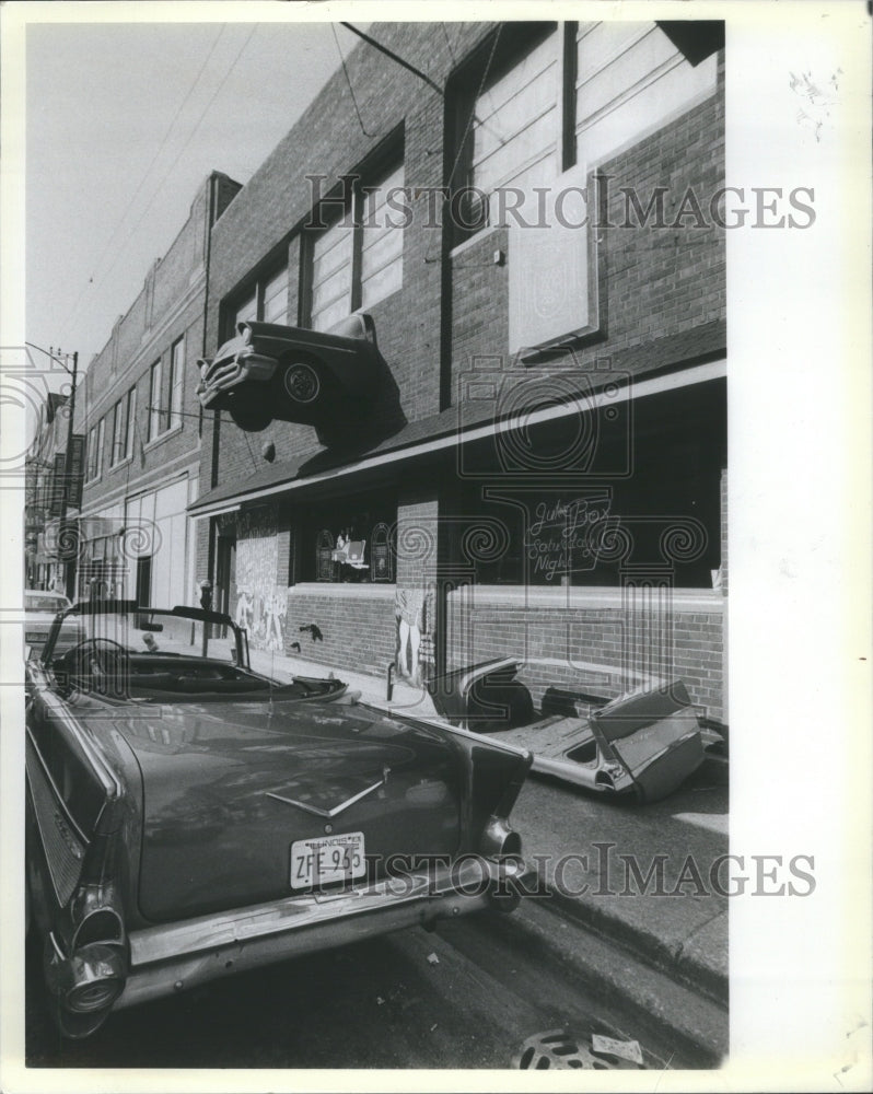 1984 Press Photo Steve Schussler 1957 Chevy Chicago