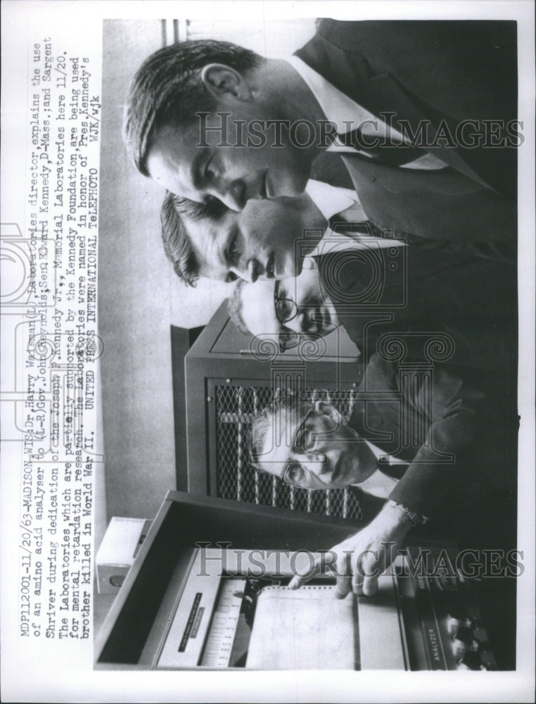 1963 Press Photo Joesph Joe Patrick Kennedy Harry