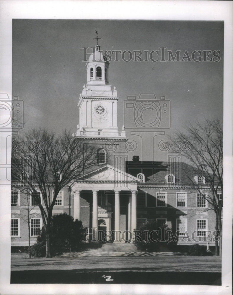 1951 Press Photo John Hopkins University Stately Hall