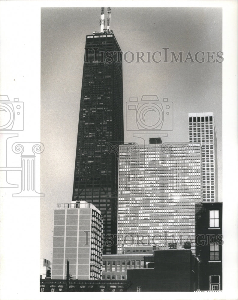 1992 Press Photo John Hancock Center Newman