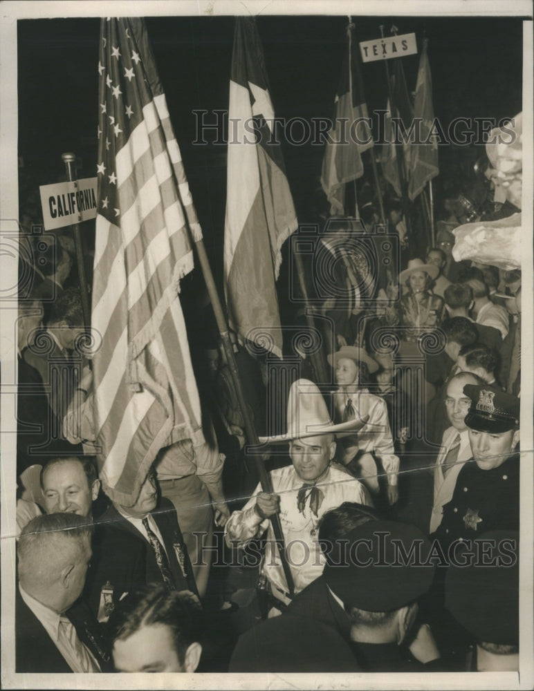 Press Photo Cowboy Costume John Naute Garnets Texas