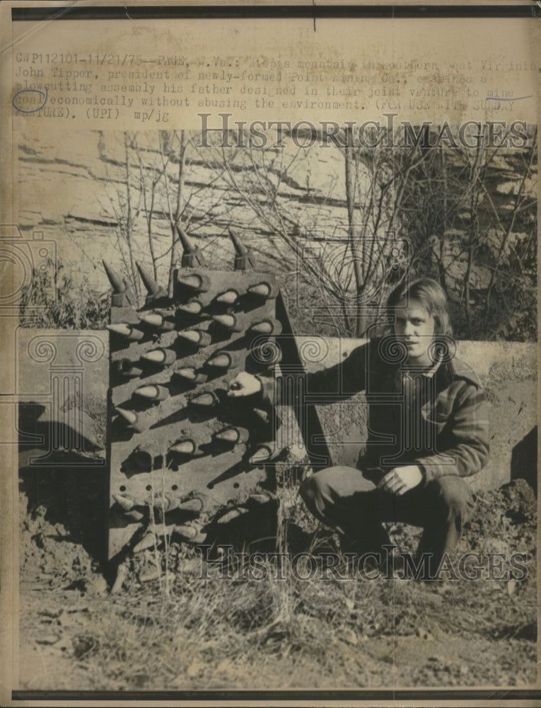 1975 Press Photo John Tipper Mining Co.